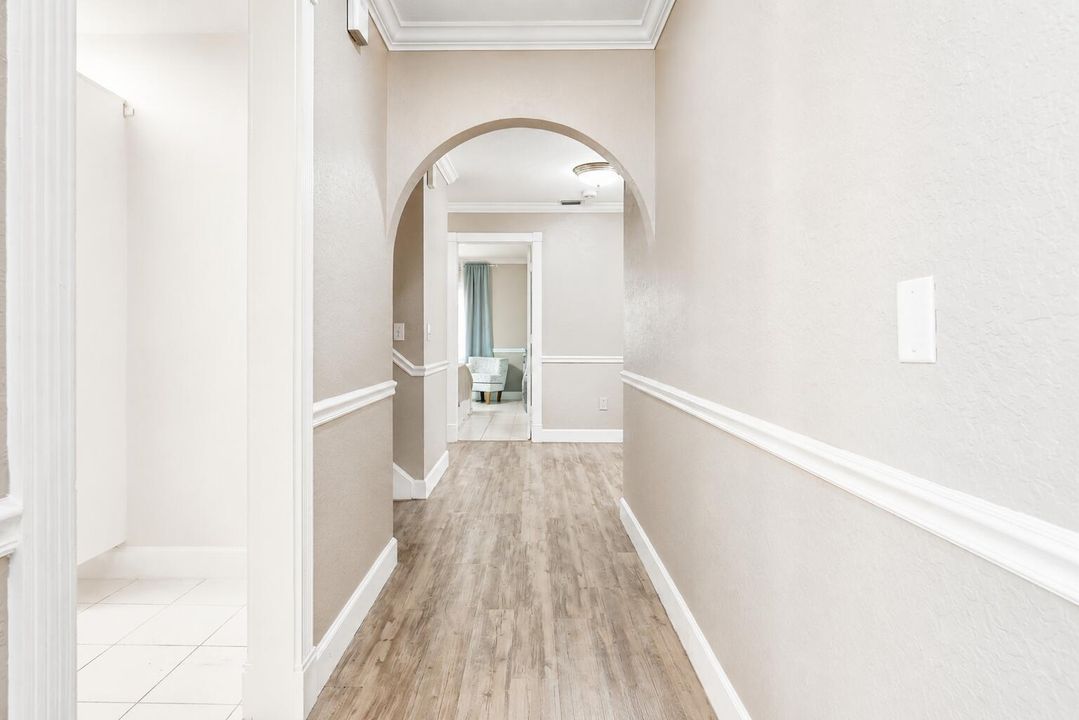 arched hallway