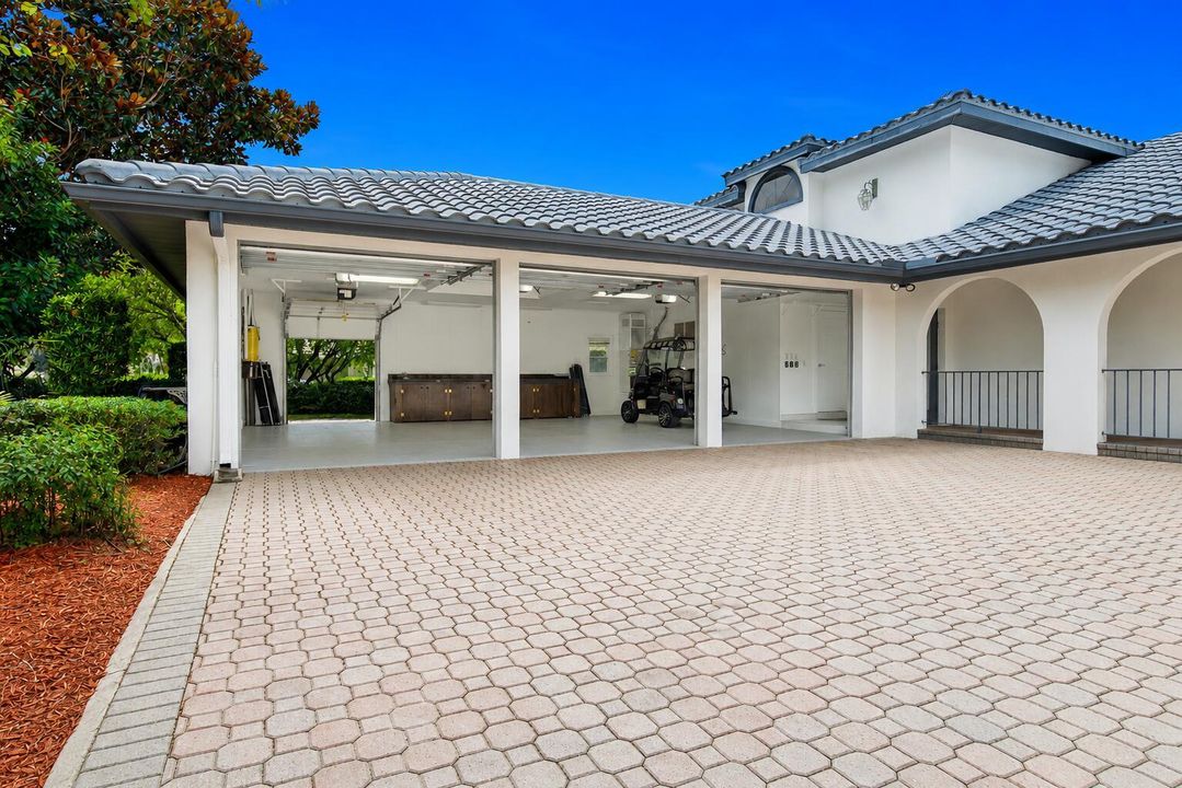 3 car garage plus golf cart garage door