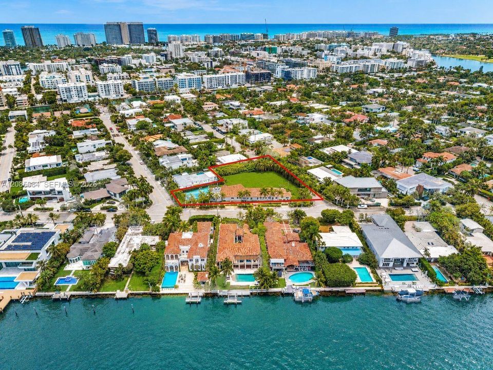 Bay Harbor Islands setting near Biscayne Bay and Bal Harbour