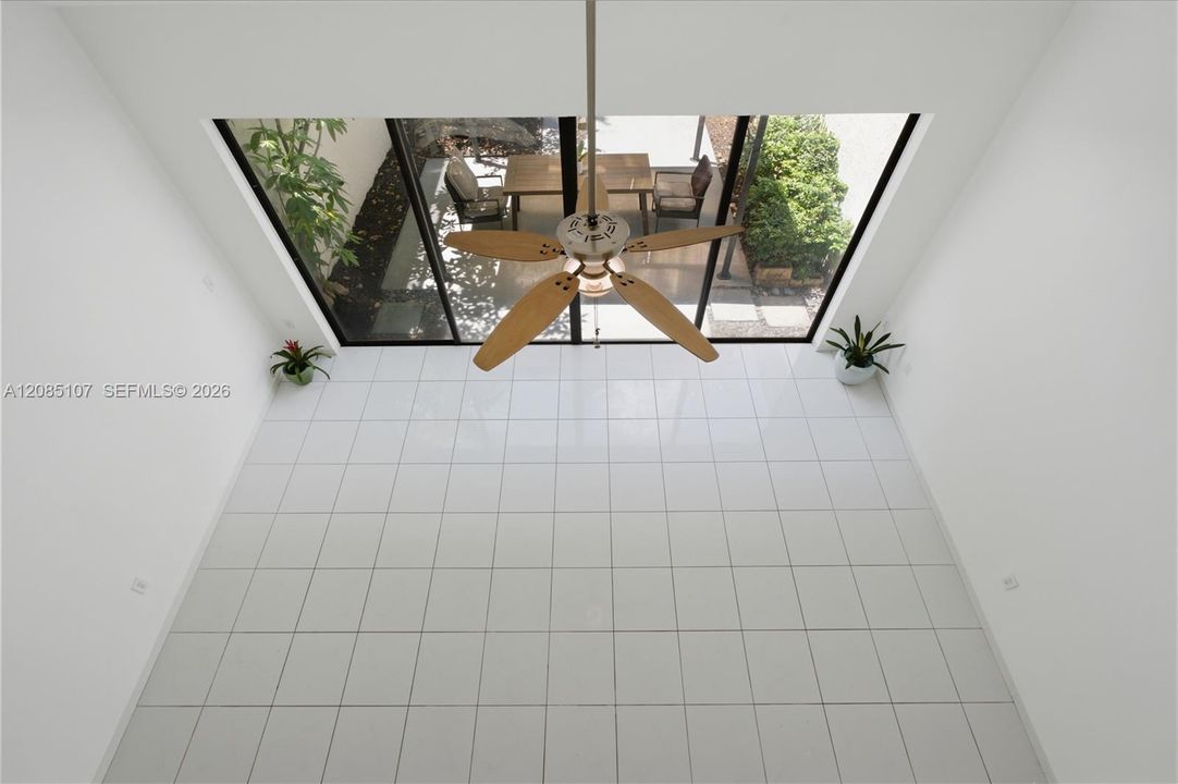 view from loft primary bedroom
