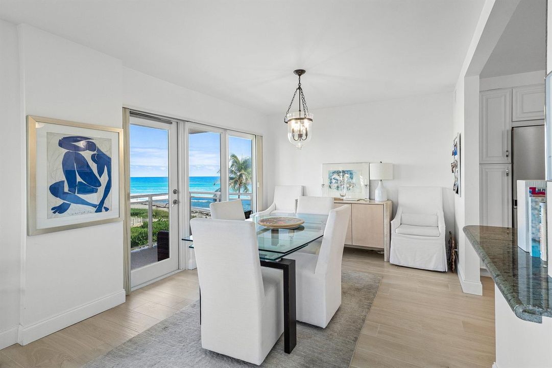 Dining Area w water views