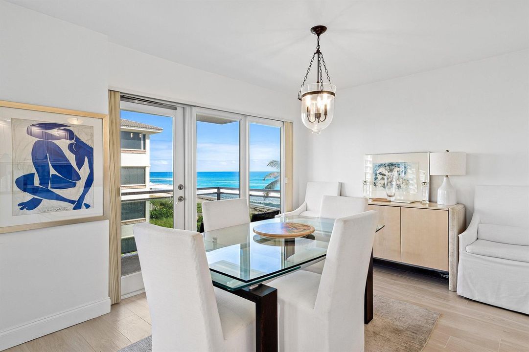 Dining Area w water views