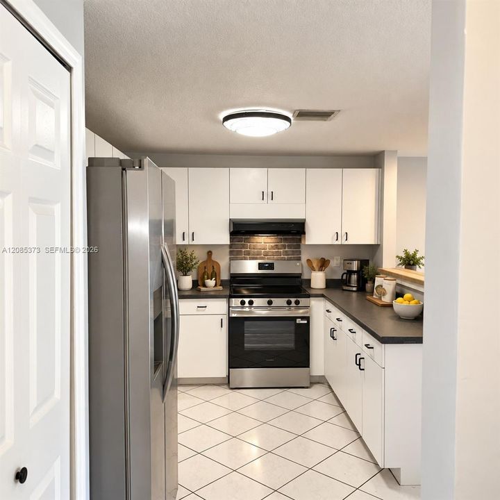 Virtual staged kitchen