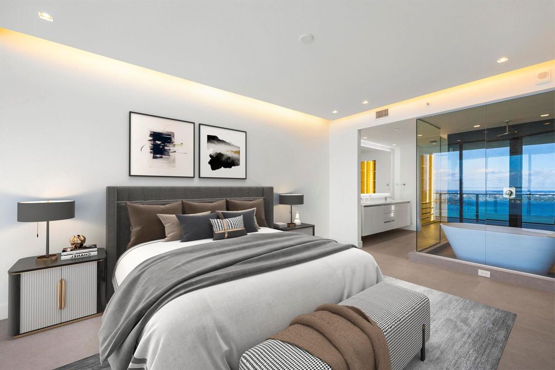 Virtually Staged MAster Bedroom