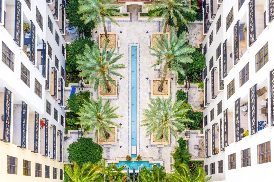 Aerial View of Courtyard