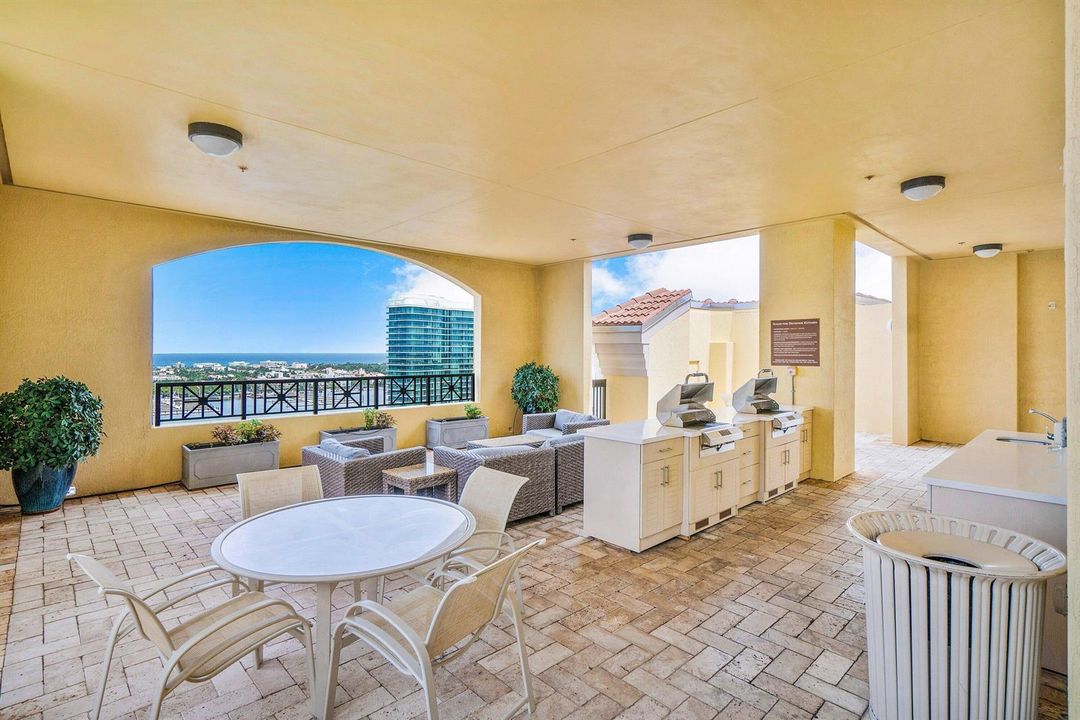 Rooftop Grill and Lounge Area