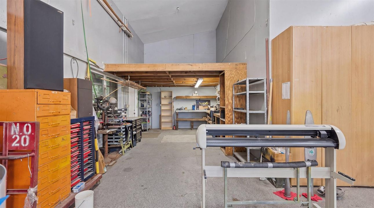 Workshop In Back Of Hangar