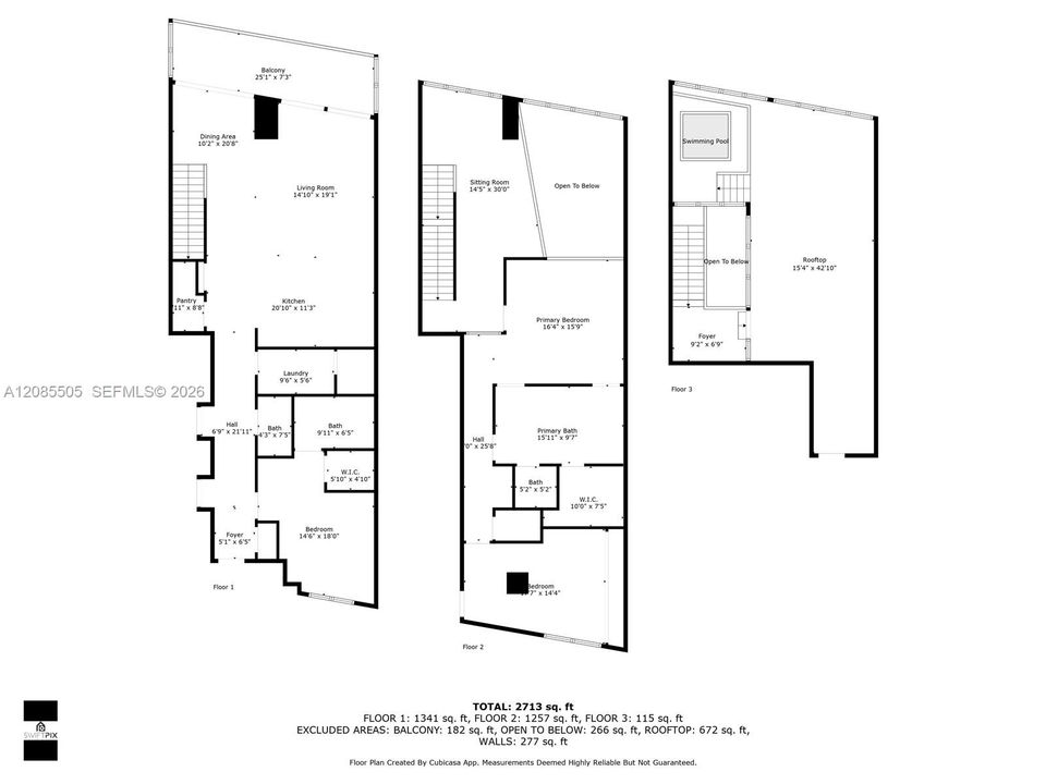 В аренду: $24,500 (3 спален, 2 ванн, 2888 Квадратных фут)