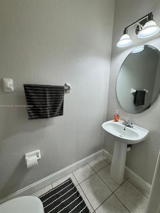 Half bathroom downstairs