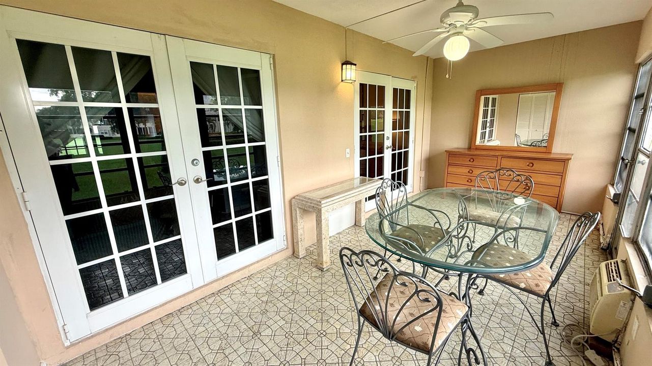 Patio with French Doors