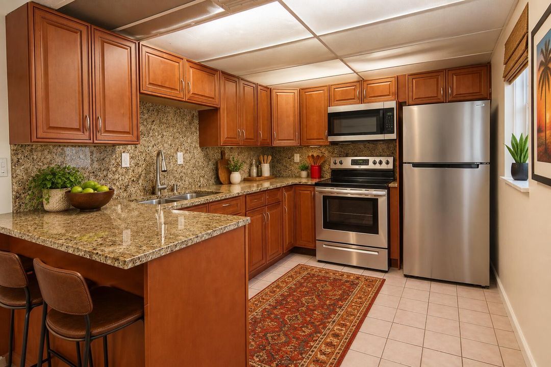 Kitchen Virtually Staged