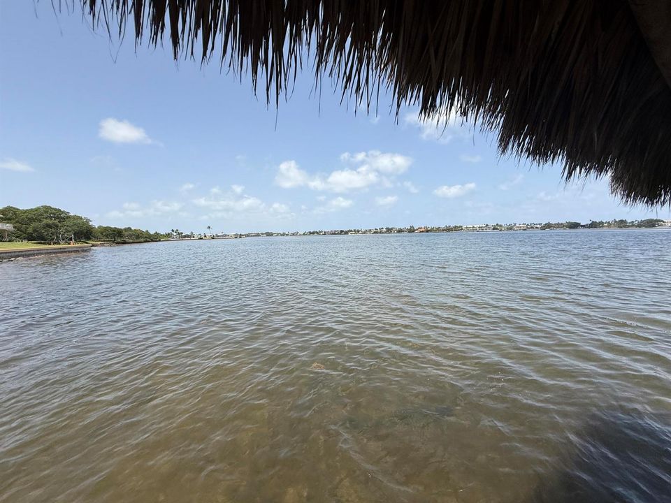 Community Tiki Hut Dock North View