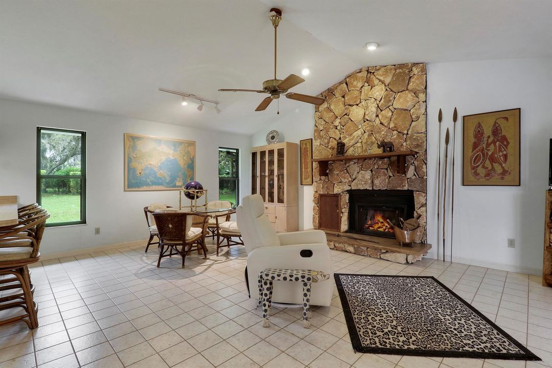 Wood Burning Fireplace