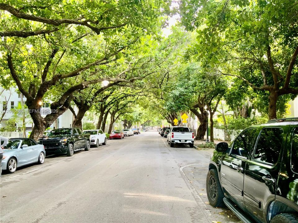 A canopied storybook street welcomes you home.