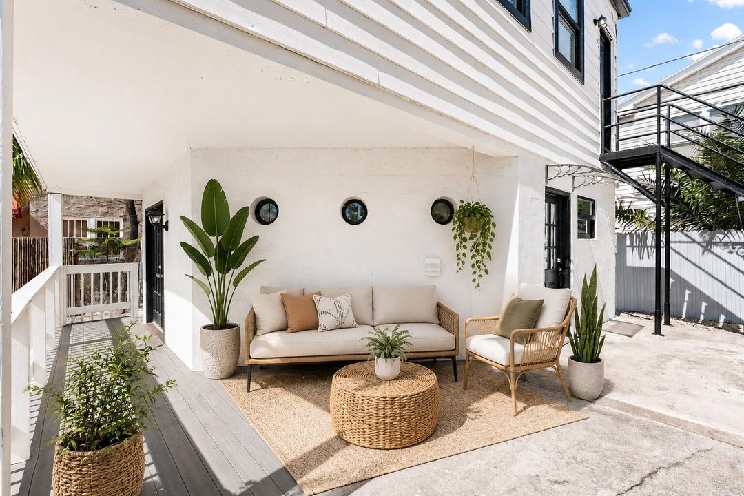 staged porch