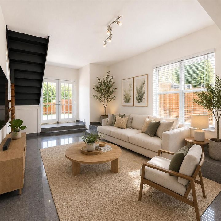 STAGED living room