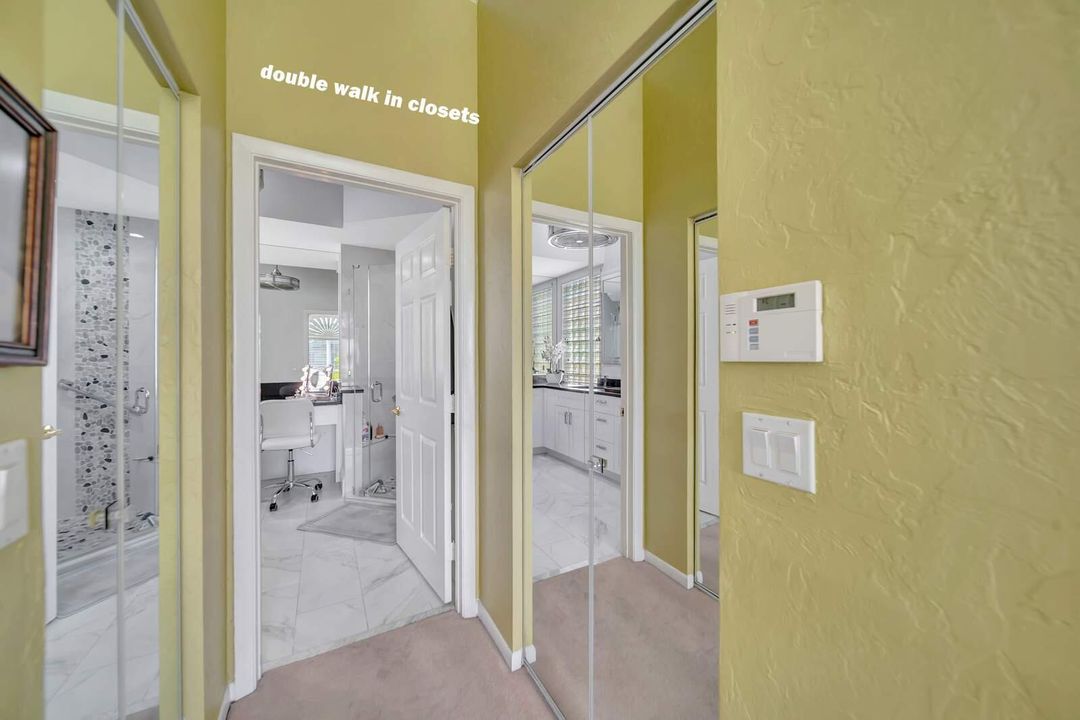 2 walk in closets