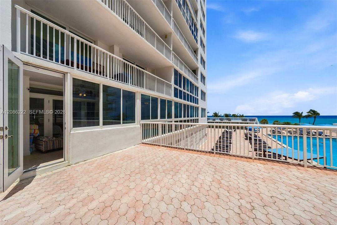 Access door directly to pool from the unit