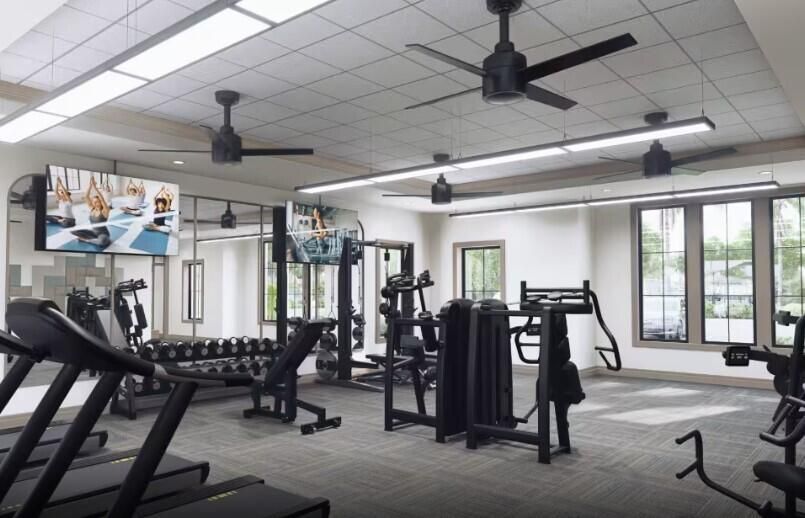 Fitness Room Rendering
