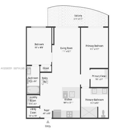 For Rent: $3,350 (2 beds, 2 baths, 1097 Square Feet)
