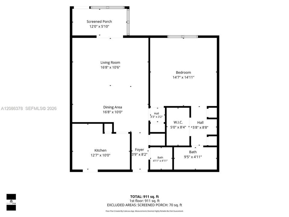 For Sale: $110,000 (1 beds, 1 baths, 928 Square Feet)