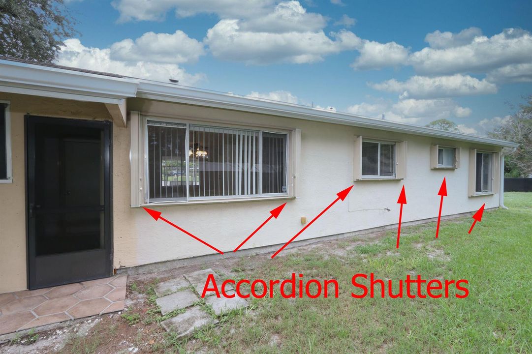 Accordian Shutters Throughout