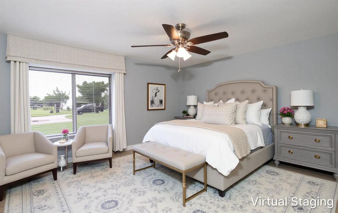 Virtual Stagged Bedroom