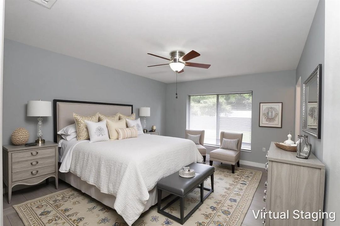 Virtual Staged Bedroom