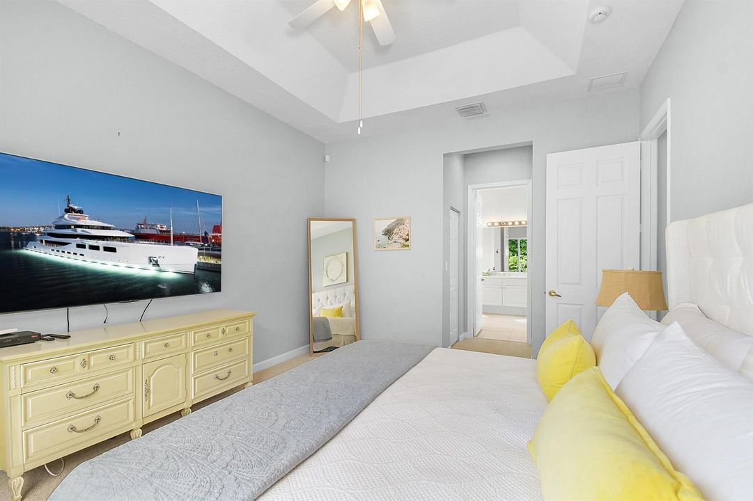 View of hallway to closet and bath