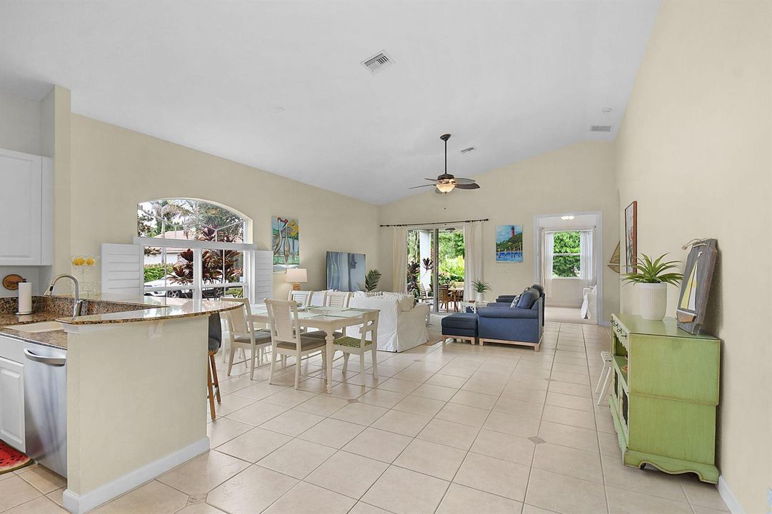 Tiles floors in main living