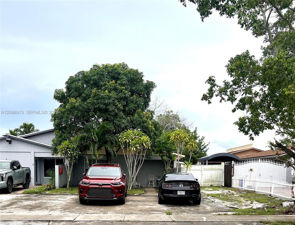 Parking front yard