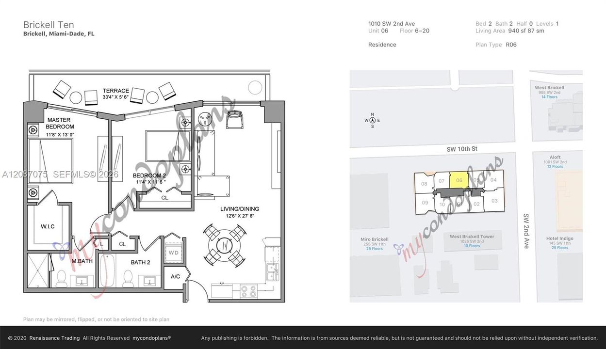 For Rent: $3,500 (2 beds, 2 baths, 940 Square Feet)