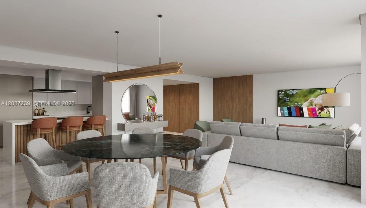Staged Dining room