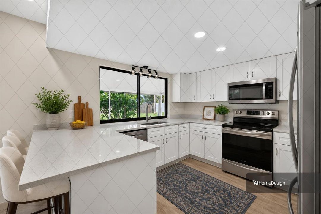 Kitchen Virtually Staged