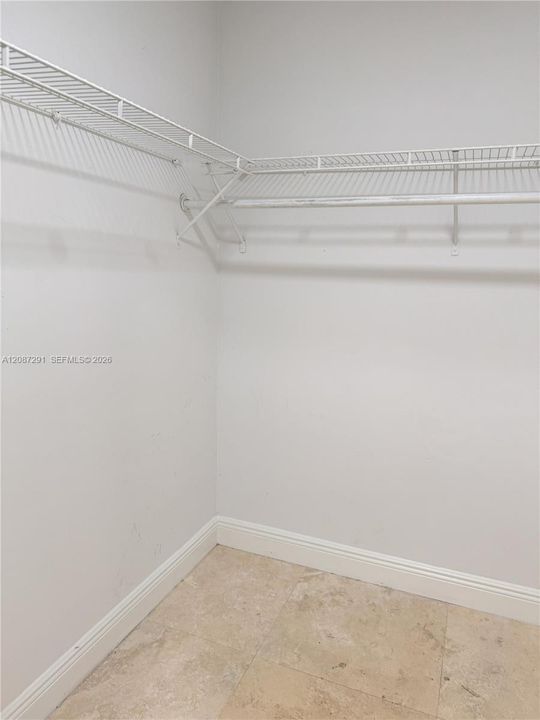 Primary closet