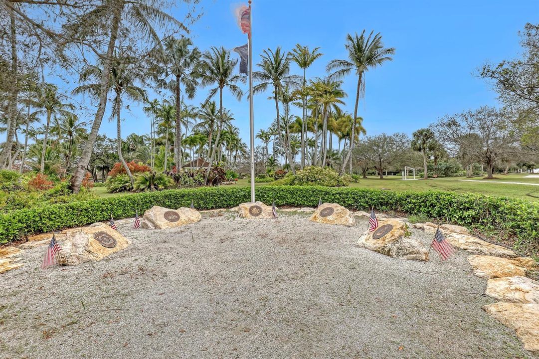 Veterans Memorial at Ave of Masters Park