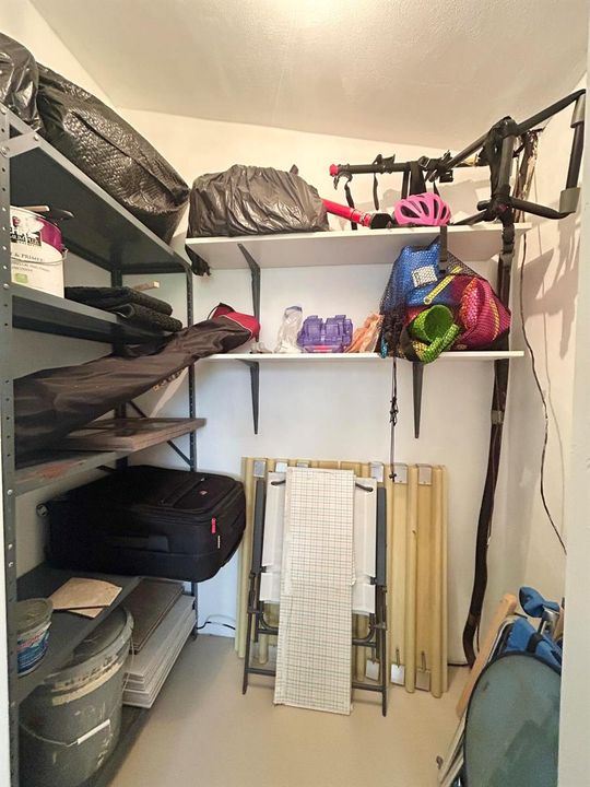 STORAGE CLOSET ON PORCH