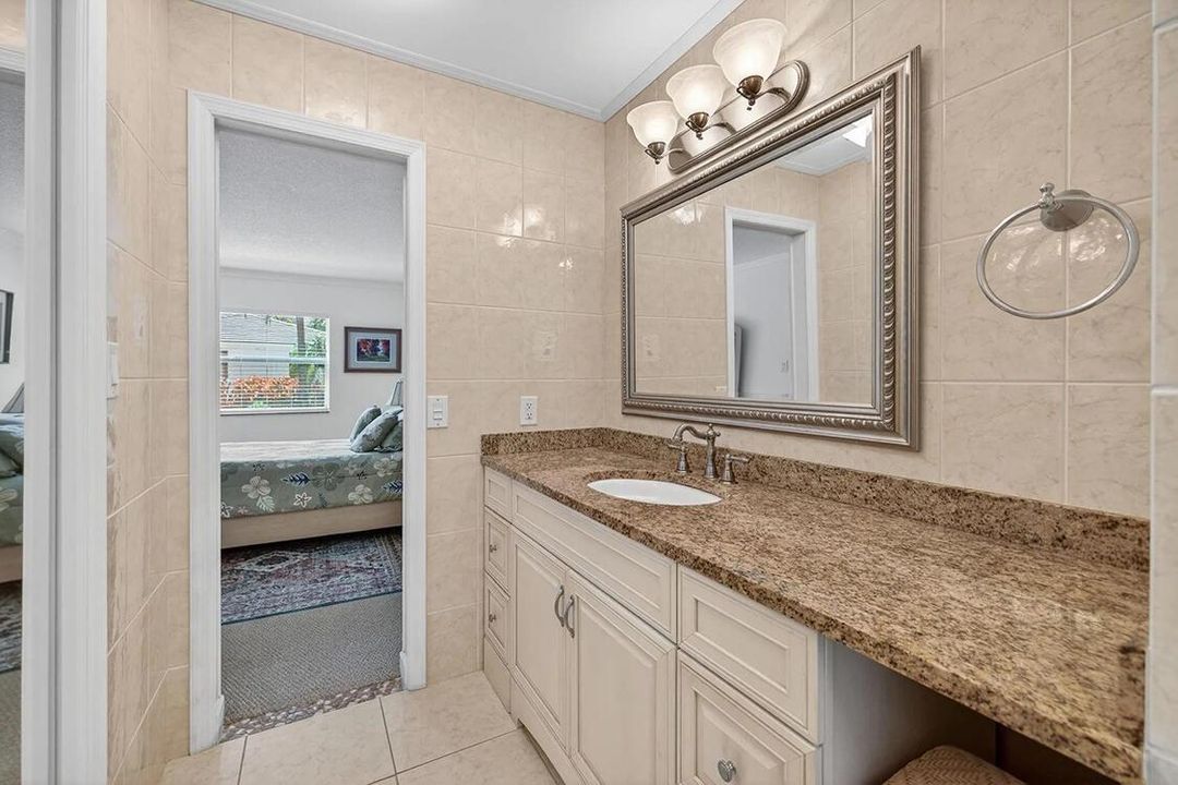 powderroom to bedroom view