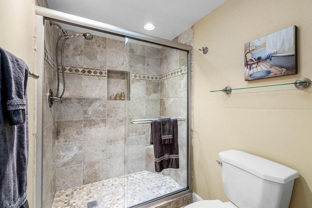 Glass Enclosed Shower