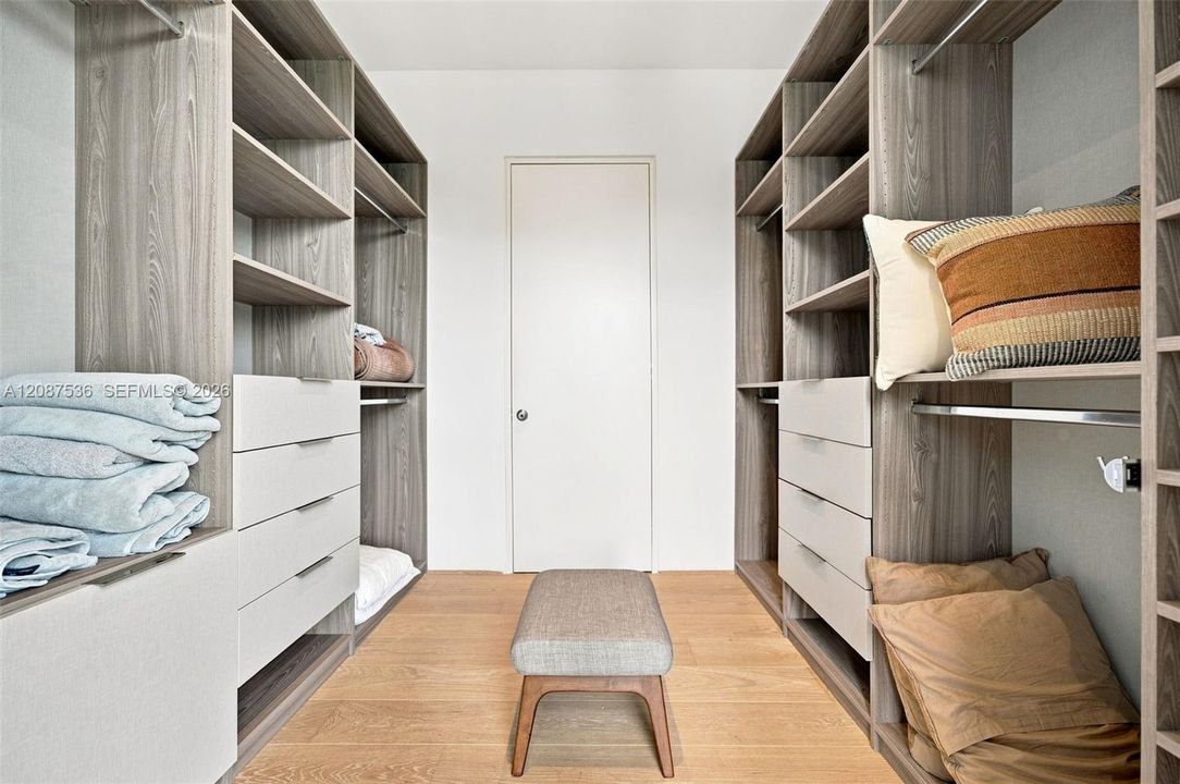 His Walk-In closet
