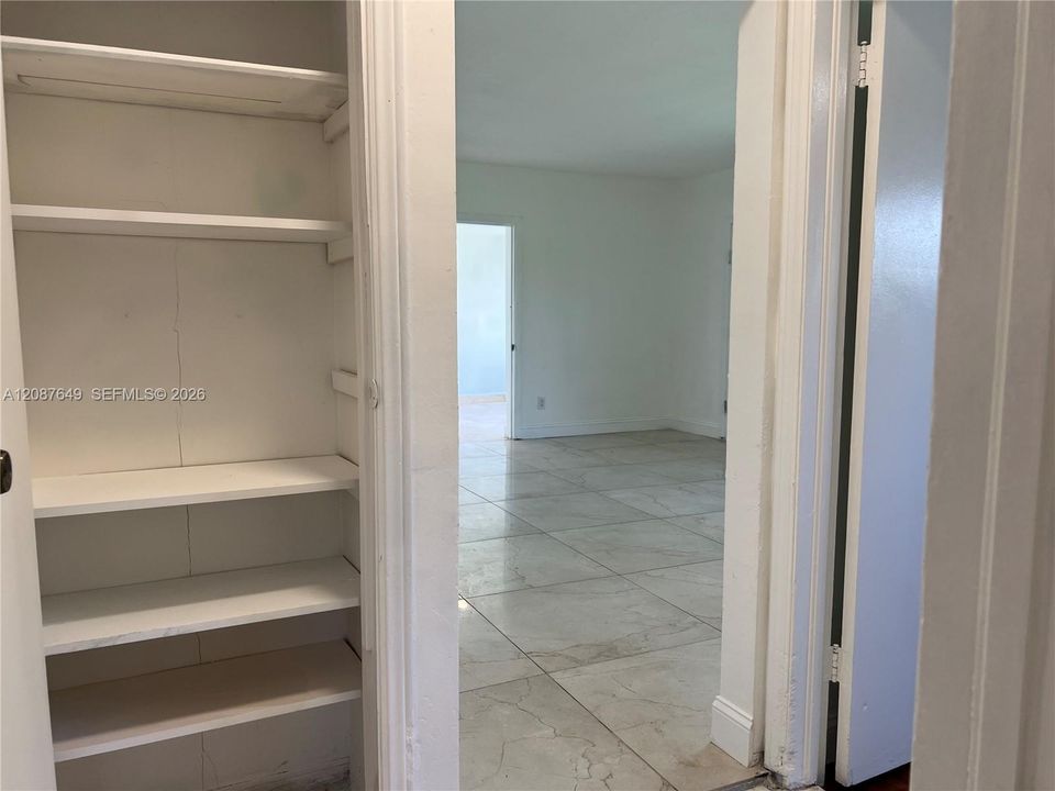 Laundry closet