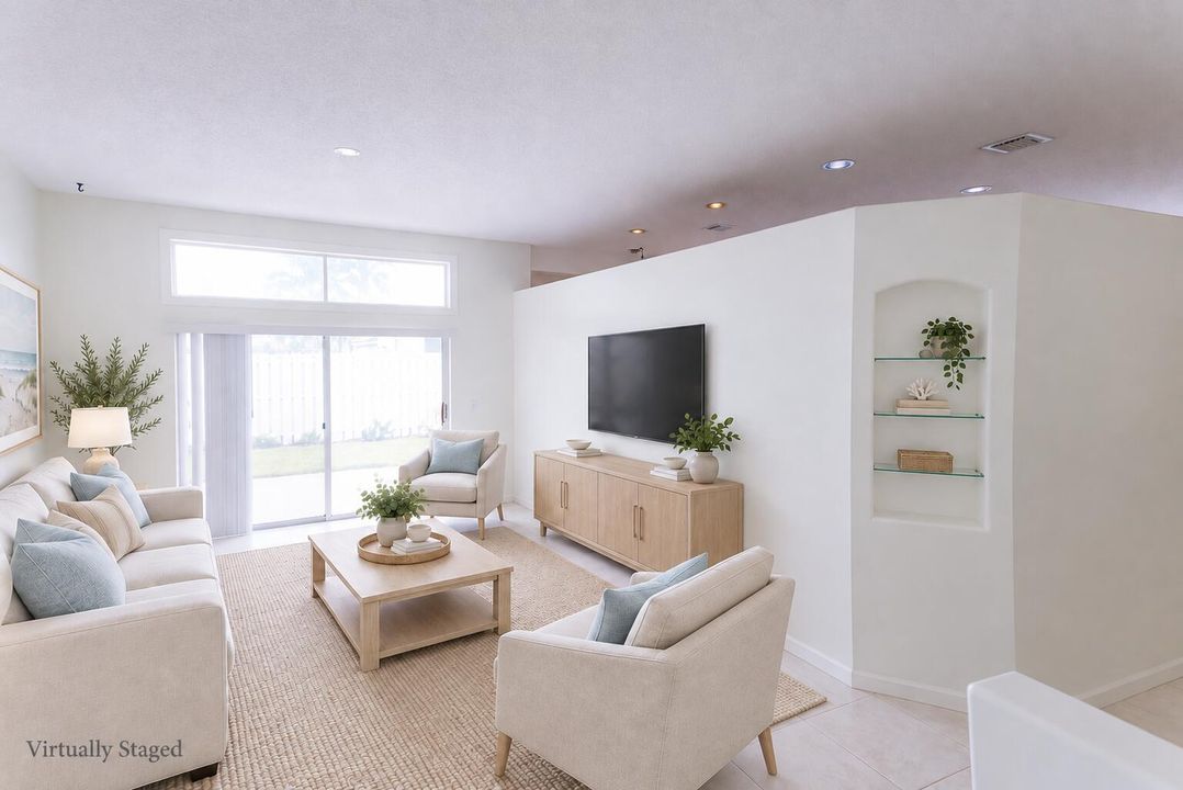 Virtually Staged Living Room