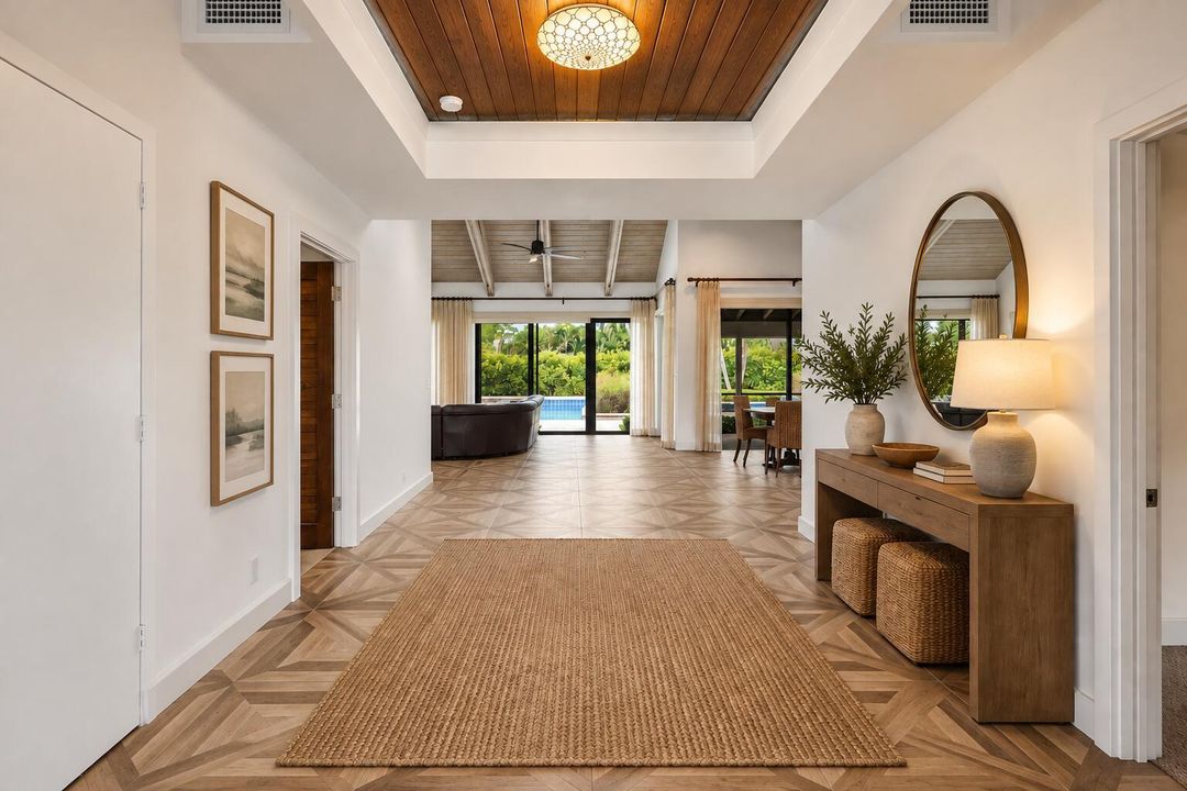 Entry virtually staged