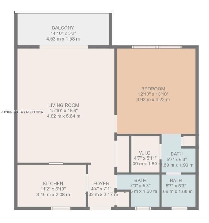For Rent: $2,450 (1 beds, 1 baths, 950 Square Feet)