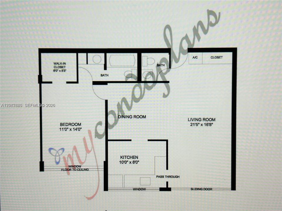 For Rent: $2,250 (1 beds, 1 baths, 767 Square Feet)