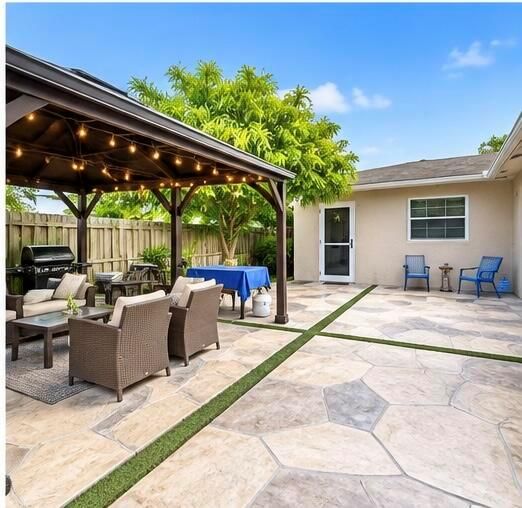 Patio area