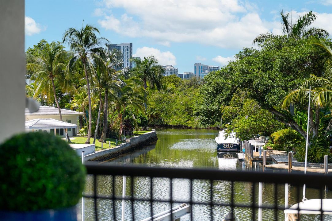 Long canal view