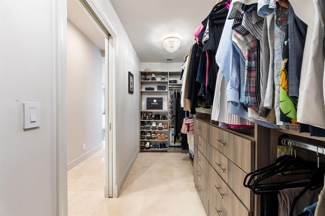 Primary closet