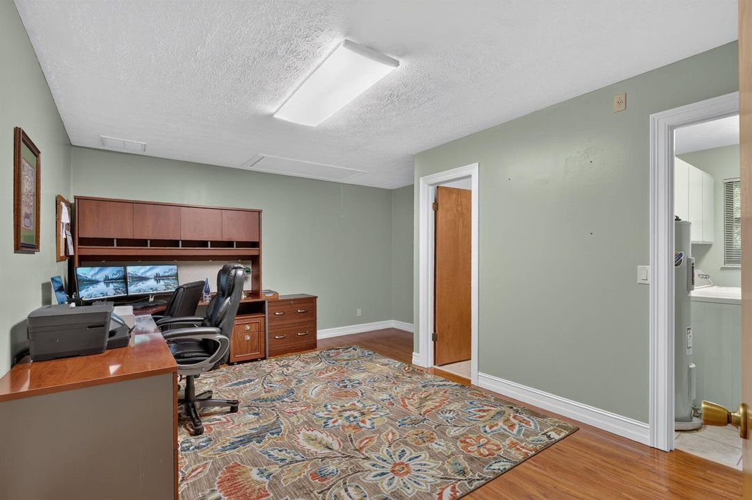 Flex area off garage.