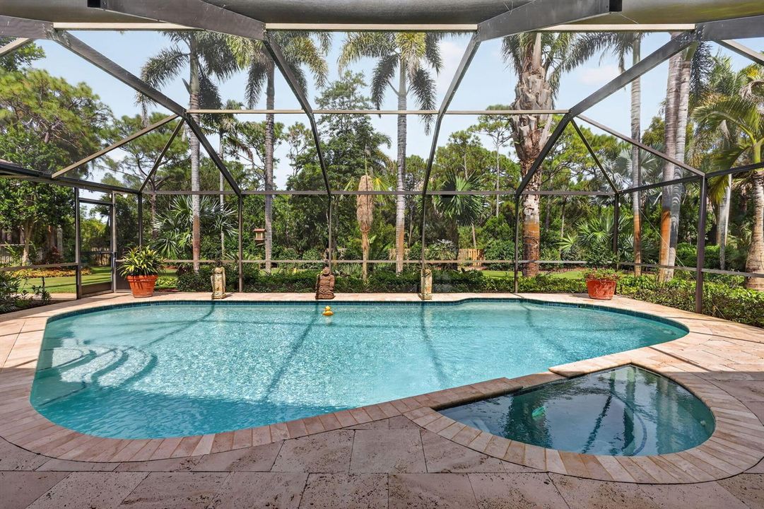 Very private heated pool/spa area.